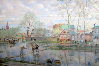 Printemps, 1921 - Boris Mikhailovich Kustodiev