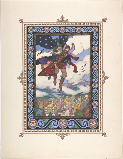 Illustration pour le conte de fées Marya Morevna, vers 1925 - Boris Vasilievich Zvorykin