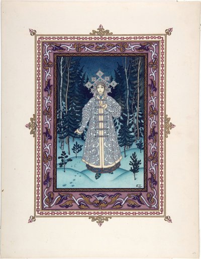 Illustration pour le conte de fées Snegurochka - Boris Vasilievich Zvorykin