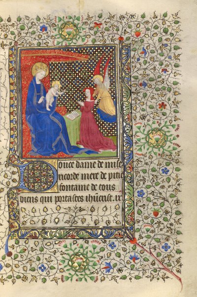Un patron présenté à la Vierge et à l