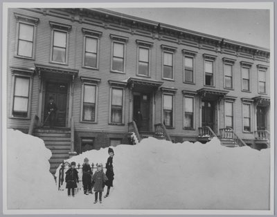 Tempête de neige de mars 1888, Brooklyn - Breading G. Way