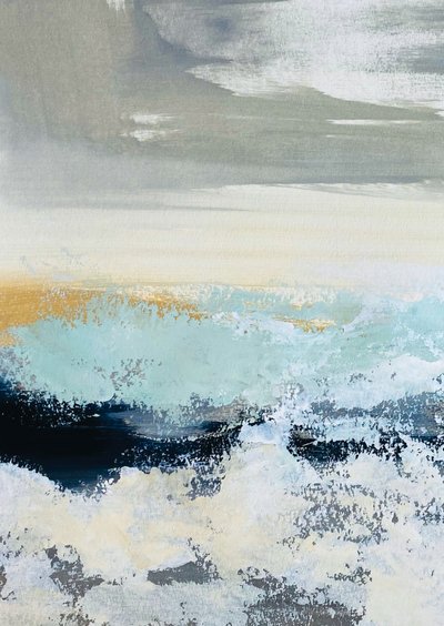 Paysage marin « Horizon doré » - Breanna Megan Studio