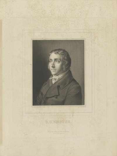 Portrait de Barthold Georg Niebuhr 1776-1831, vers 1830-1840 - Breitkopf and Härtel