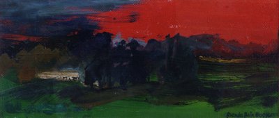 Paysage avec un ciel rouge - Brenda Brin Booker