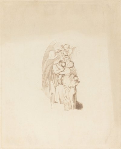 Sainte Famille? avec des Anges - British 19th Century