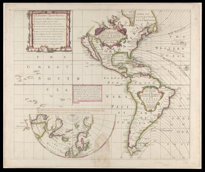 Nouvelle et correcte carte marine du monde entier montrant les variations de la boussole telles qu