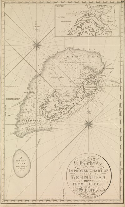 Carte améliorée de Heather des Bermudes avec un encart de 
