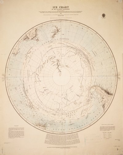 Carte des glaces de l