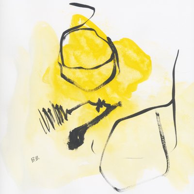 Figure abstraite jaune - Bronwyn Baker