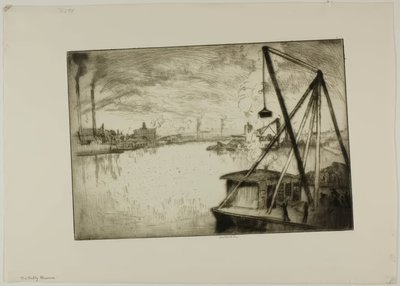 La Muddy Maumee, Toledo, Ohio - Bror Julius Olsson Nordfeldt