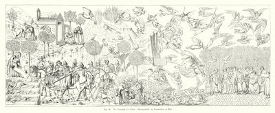 Le Triomphe de la Mort, fresque au Camposanto Monumentale de Pise, Italie (gravure) - Buonamico Buffalmacco