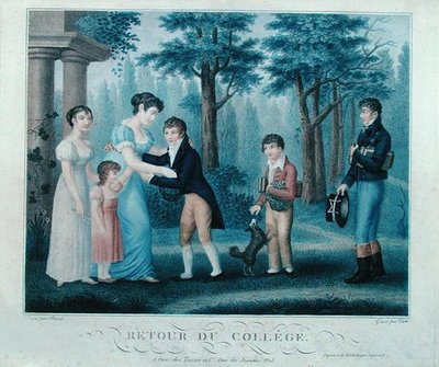 Retour du collège, gravé par Duthe - Busset
