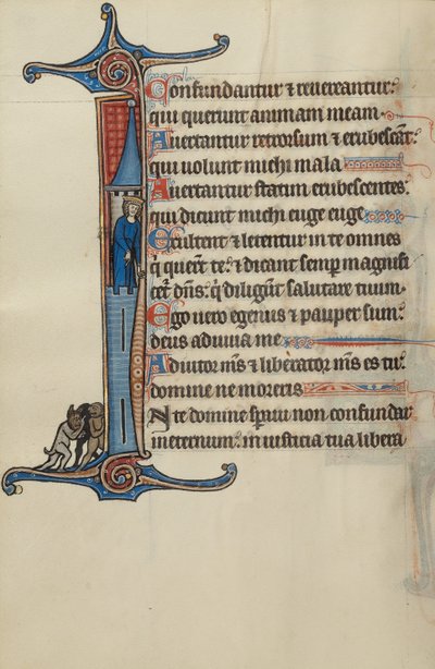 Initiale I : David au sommet d