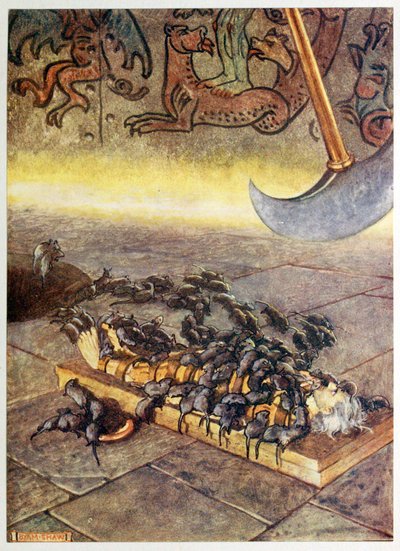 Ils se sont amassés sur moi en tas toujours plus nombreux, de Selected Tales of Mystery, pub. 1909 - Byam Shaw