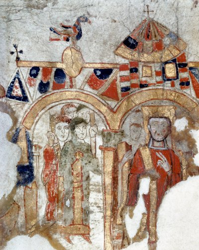 Art byzantin : « Diacre et fidèles lors d