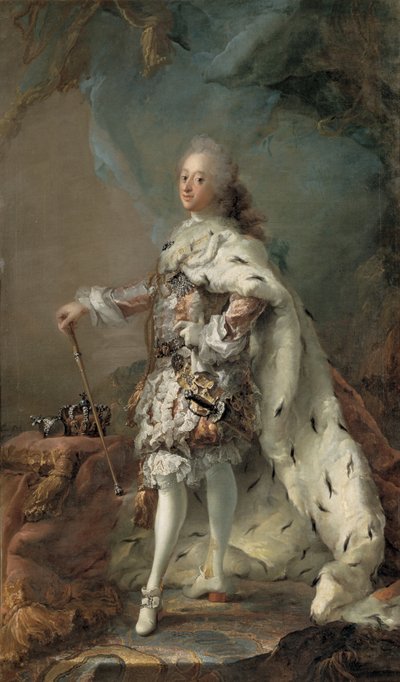 Portrait de Frederik V en robe d