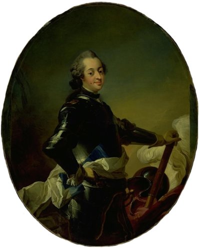 Portrait de Frederik V en armure - C.G. Pilo