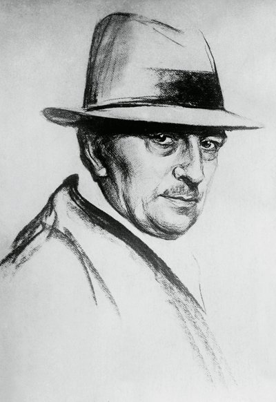 Portrait de Dario Niccodemi (1874-1934), dramaturge et écrivain italien - J.B. and Brown J. Rowbotham