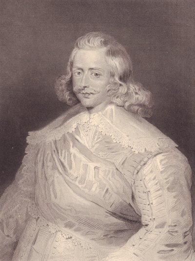 Portrait du cardinal et général espagnol Ferdinand de Habsbourg (1609-1641), gravure - J.B. and Brown J. Rowbotham