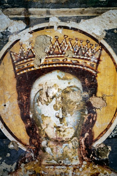 Saint, fresque dans l