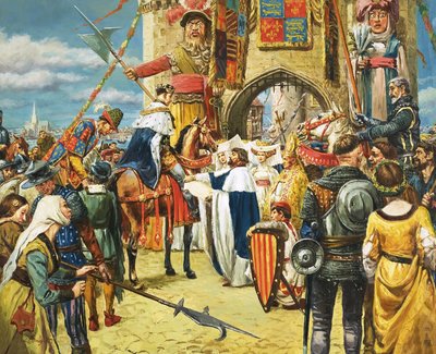 Roi non identifié accueilli par des dignitaires - C.L. Doughty