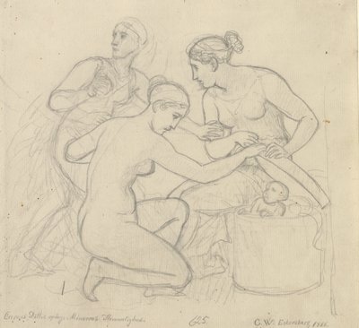 Les filles de Cécrops révèlent les secrets de Minerve - Christoffer Wilhelm Eckersberg