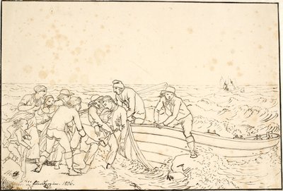 Les pêcheurs de Hornbæk - Christoffer Wilhelm Eckersberg