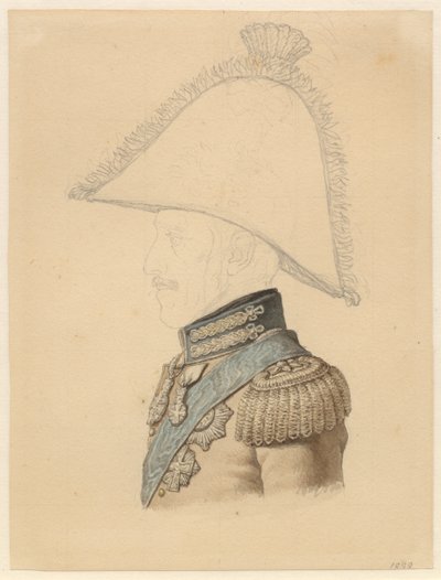 Portrait de Frederik VI, profil vers la gauche - Christoffer Wilhelm Eckersberg