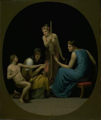 Les Parques : Clotho, Lachesis et Atropos filant le fil de la vie - Christoffer Wilhelm Eckersberg