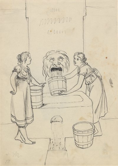 Deux femmes puisant de l