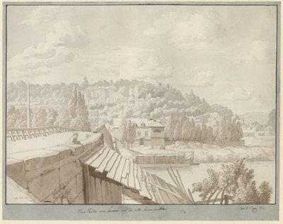 Vue de Sèvres du vieux pont de la Seine avec le parc de Saint-Cloud en arrière-plan - Christoffer Wilhelm Eckersberg