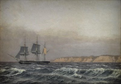 Vue des falaises de Møn et d