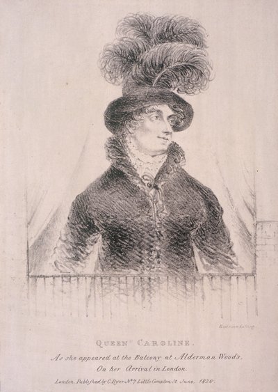 Caroline, épouse de George IV, 1820 - C Dyer