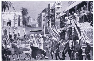 Prasenajit de Kosala (oudh) rend visite 520 av. J.-C. - C. Hargrave Martin