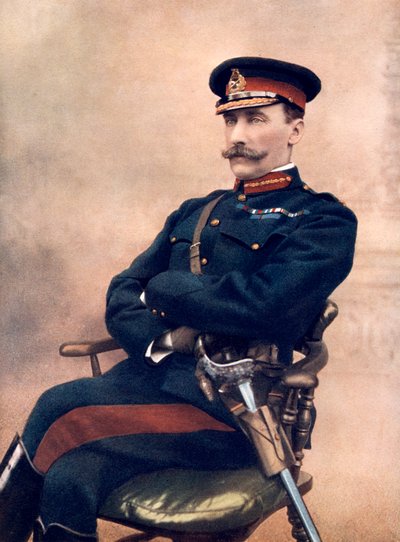 Lieutenant-général Sir HC Chermside, commandant la 14e brigade en Afrique du Sud - C Knight