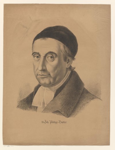 Portrait de Johann Philipp Gabler - C. Schenk