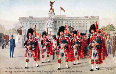 Les Scots Guards, Mémorial de Victoria, Palais de Buckingham - C. T. (after) Howard