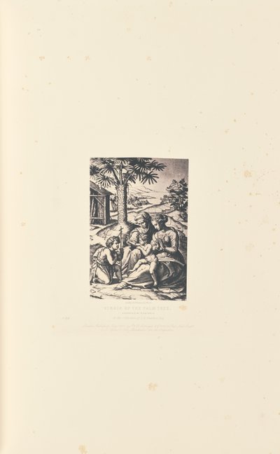 Vierge du palmier, gravée par M. Antonio - Caldesi and Montecchi