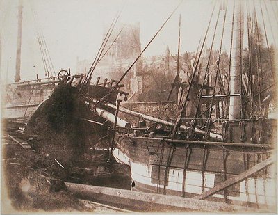 Navires à voile dans le port, c.1845 - Calvert Richard Jones