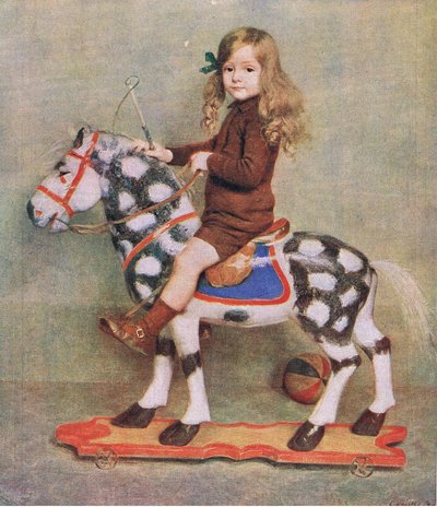 La fille au cheval de bois, illustration de My Magazine - Camille Boiry