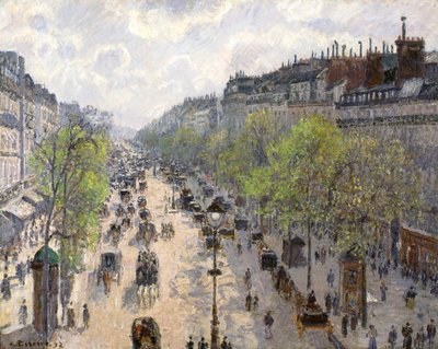 Boulevard Montmartre, printemps, 1897 - Camille Jacob Pissarro