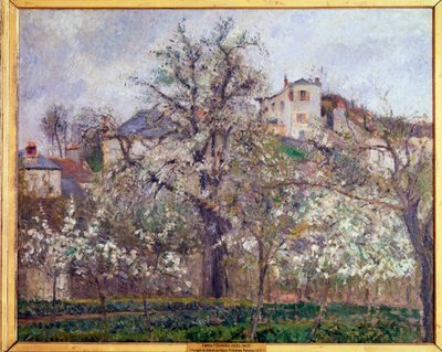 Printemps, fleurs de prunier à Pontoise - Camille Jacob Pissarro
