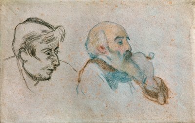 Double portrait de Gauguin et Pissarro ... - Camille Pissarro