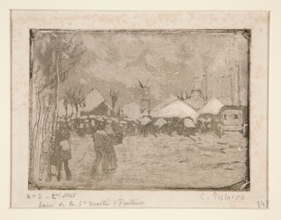 Foire de la Saint-Martin, à Pontoise - Camille Pissarro