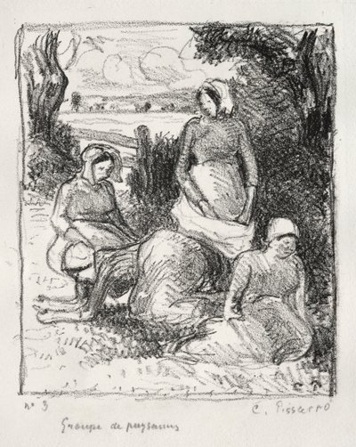Groupe de paysans - Camille Pissarro