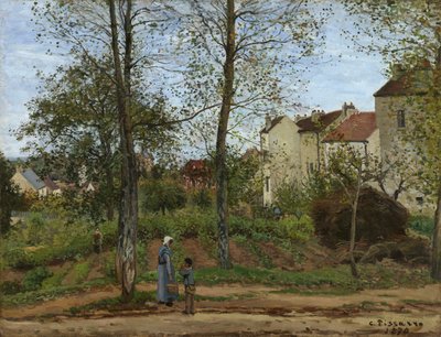 Maisons à Bougival (automne) - Camille Pissarro