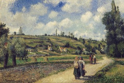 Paysage près de Pontoise, route d