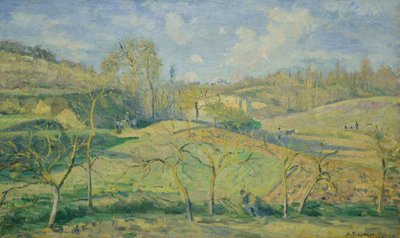 Soleil de mars, Pontoise - Camille Pissarro