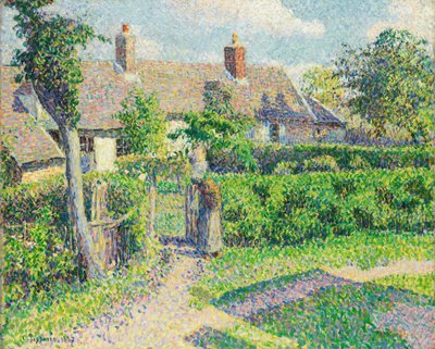 Maisons de paysans, Eragny - Camille Pissarro