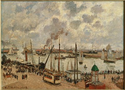 Port du Havre … (oil on canvas) - Camille Pissarro